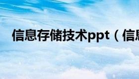 信息存储技术ppt（信息存储技术有哪些）