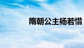 隋朝公主杨若惜（隋朝公主）