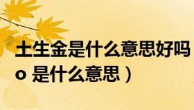 土生金是什么意思好吗（ldquo 土生金 rdquo 是什么意思）