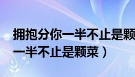 拥抱分你一半不止是颗菜txt下载（拥抱分你一半不止是颗菜）