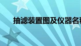 抽滤装置图及仪器名称（抽滤装置图）