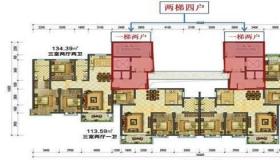 现在的高层建筑中比较常见的梯户比通常为两梯四户