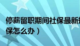 停薪留职期间社保最新规定（停薪留职期间社保怎么办）