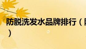 防脱洗发水品牌排行（防脱洗发水品牌排行榜）