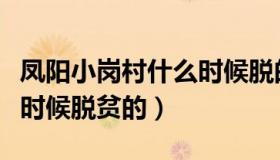 凤阳小岗村什么时候脱的贫（凤阳小岗村什么时候脱贫的）