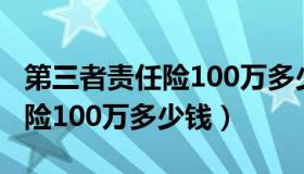 第三者责任险100万多少钱一年（第三者责任险100万多少钱）