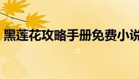 黑莲花攻略手册免费小说（黑莲花攻略手册）