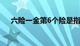 六险一金第6个险是指什么（六险一金）