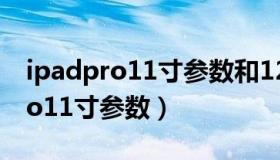 ipadpro11寸参数和12.9寸的区别（ipadpro11寸参数）
