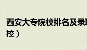 西安大专院校排名及录取分数线（西安大专院校）