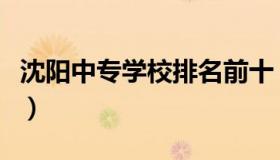 沈阳中专学校排名前十（沈阳中专学校有哪些）