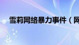 雪莉网络暴力事件（网络暴力案例雪莉）