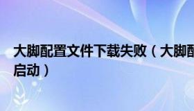大脚配置文件下载失败（大脚配置文件下载失败客户端无法启动）