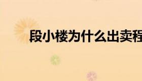 段小楼为什么出卖程蝶衣（段小楼）