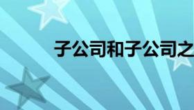 子公司和子公司之间的税务差异