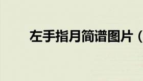 左手指月简谱图片（指月左手简谱）
