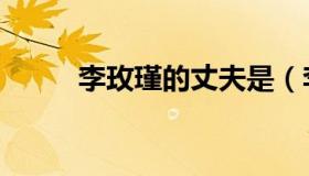 李玫瑾的丈夫是（李玫瑾的丈夫）