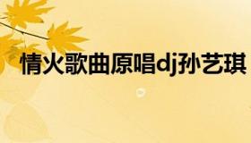 情火歌曲原唱dj孙艺琪（情火歌曲原唱dj）