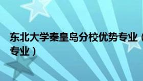 东北大学秦皇岛分校优势专业（东北大学秦皇岛分校的王牌专业）