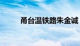甬台温铁路朱金诚（甬台温铁路）