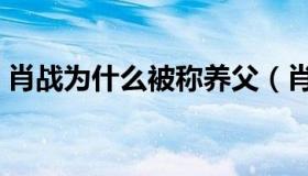 肖战为什么被称养父（肖战为什么被全网黑）