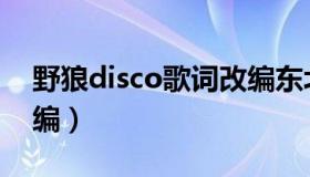 野狼disco歌词改编东北（野狼disco歌词改编）