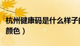 杭州健康码是什么样子的（杭州健康码是什么颜色）