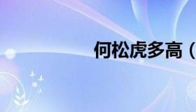 何松虎多高（何松虎）
