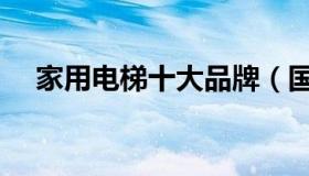 家用电梯十大品牌（国内十大电梯品牌）