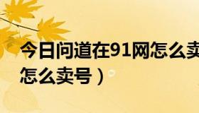 今日问道在91网怎么卖号赚钱（问道在91网怎么卖号）