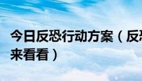 今日反恐行动方案（反恐行动出现的问题，快来看看）