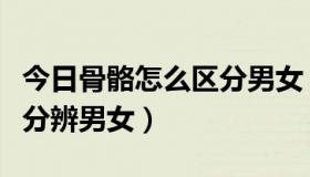 今日骨骼怎么区分男女（一个完整的骨骼如何分辨男女）
