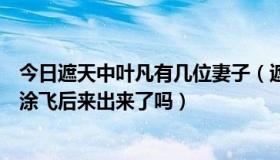 今日遮天中叶凡有几位妻子（遮天里叶凡有几个妻子，是谁涂飞后来出来了吗）