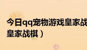 今日qq宠物游戏皇家战棋哪里能玩（QQ宠物皇家战棋）