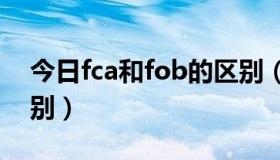 今日fca和fob的区别（FOB与FCA的具体区别）