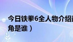 今日铁拳6全人物介绍最强人物（铁拳6男主角是谁）