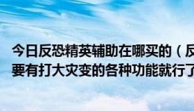 今日反恐精英辅助在哪买的（反恐精英 无毒辅助有木有，只要有打大灾变的各种功能就行了）