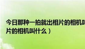 今日那种一拍就出相片的相机叫什么名字（那种一拍就出相片的相机叫什么）