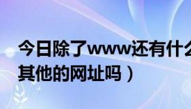 今日除了www还有什么（除了youjiz，还有其他的网址吗）