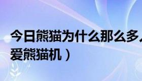 今日熊猫为什么那么多人喜欢（为什么大家都爱熊猫机）