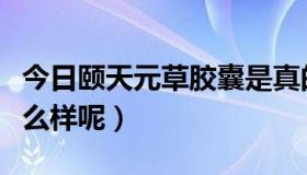 今日颐天元草胶囊是真的吗（谁用过颐天枕怎么样呢）