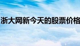 浙大网新今天的股票价格（浙大申购今日股价