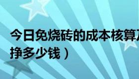 今日免烧砖的成本核算及利润分析（免烧砖能挣多少钱）