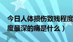 今日人体损伤致残程度鉴定标准2023年（程度最深的痛是什么）
