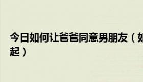 今日如何让爸爸同意男朋友（如何让我爸爸同意我和他在一起）