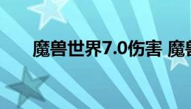 魔兽世界7.0伤害 魔兽世界伤害数值）
