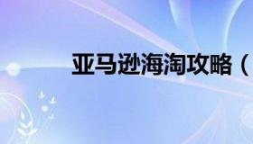亚马逊海淘攻略（亚马逊 攻略）
