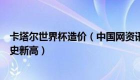 卡塔尔世界杯造价（中国网资讯：卡塔尔世界杯消费将创历史新高）
