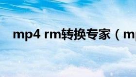 mp4 rm转换专家（mp4转换专家免费版
