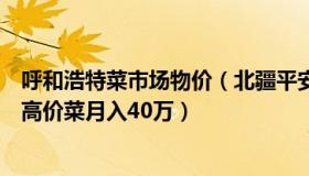 呼和浩特菜市场物价（北疆平安使者：警方通报呼和浩特卖高价菜月入40万）